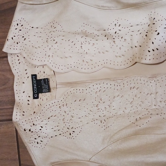 C Concept 100% Leather Womens Jacket - Picture 9 of 13